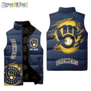 Milwaukee Brewers MLB Style Puffer Jacket For Fans