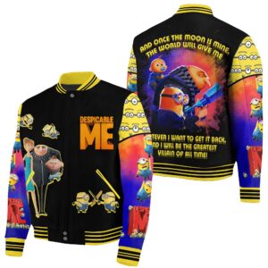 Minions Cartoon Style Baseball Jacket For Fans