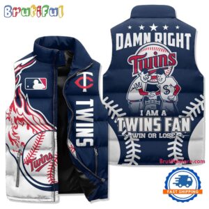 Minnesota Twins MLB Style Sleeveless Puffer Jacket For Fans