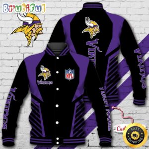 Minnesota Vikings NFL Style Baseball Jacket For Fans