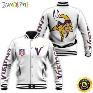 Minnesota Vikings NFL Style Baseball Jacket For Fans