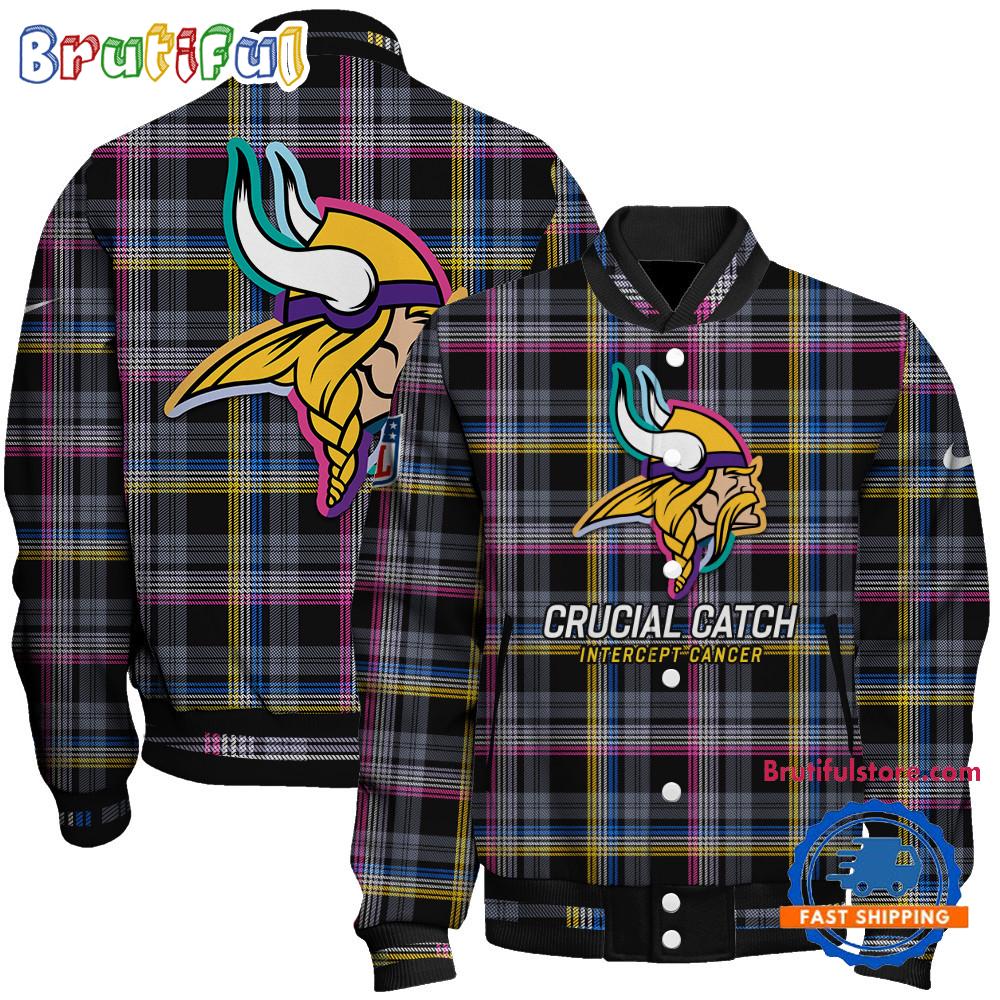 Minnesota Vikings NFL Style Baseball Jacket For Fans