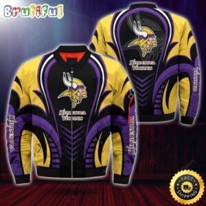 Minnesota Vikings NFL Style Bomber Jacket For Fans