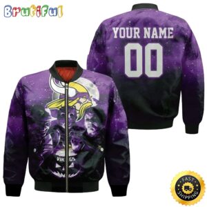 Minnesota Vikings NFL Style Bomber Jacket For Fans