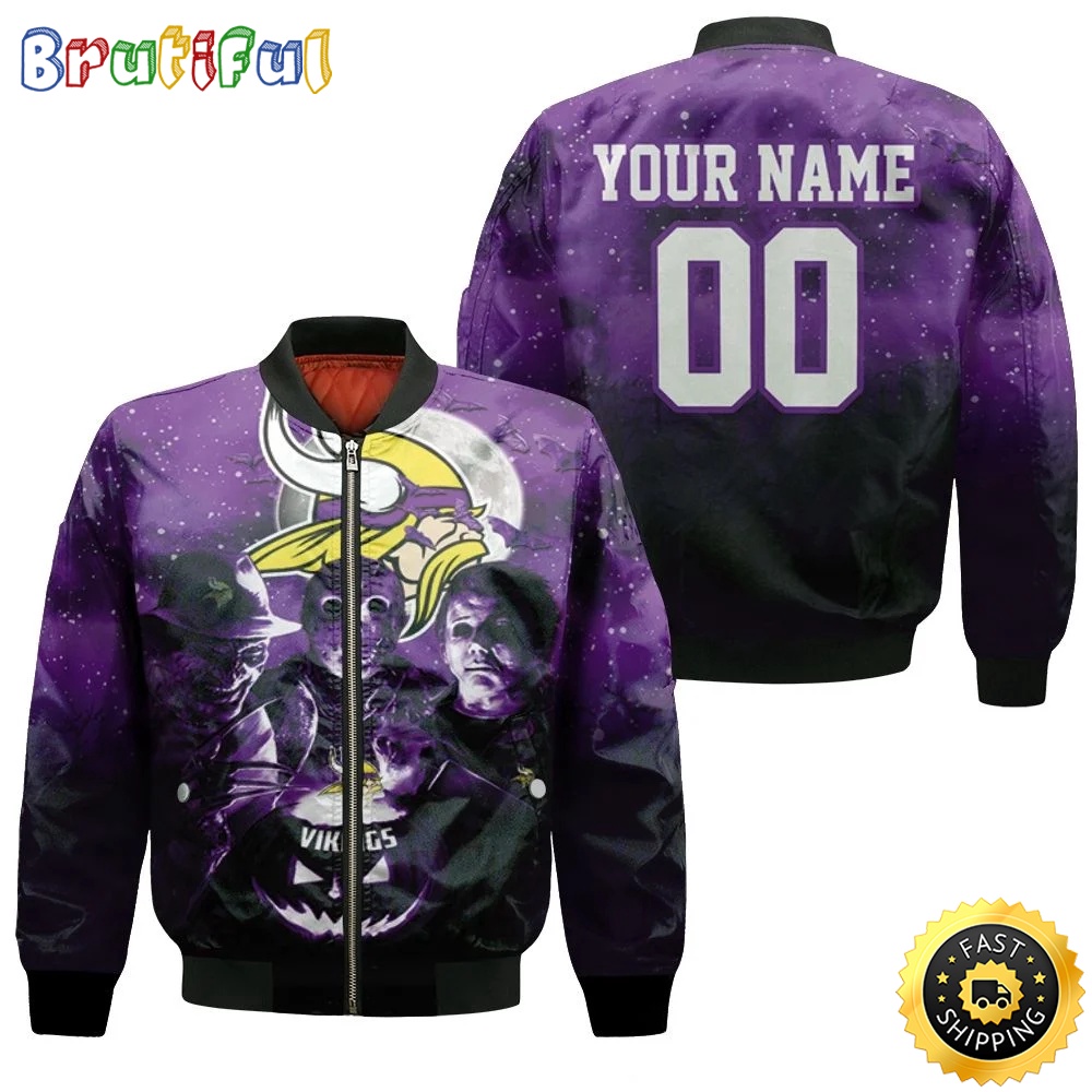 Minnesota Vikings NFL Style Bomber Jacket For Fans