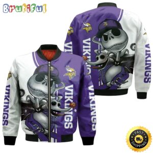 Minnesota Vikings NFL Style Bomber Jacket For Fans