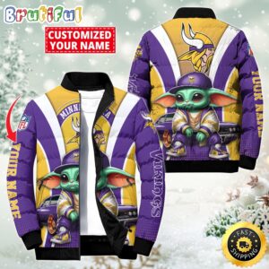 Minnesota Vikings NFL Style Puffer Jacket For Fans