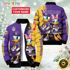 Minnesota Vikings NFL Style Puffer Jacket For Fans