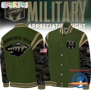 Minnesota Wild NHL Style Baseball Jacket For Fans