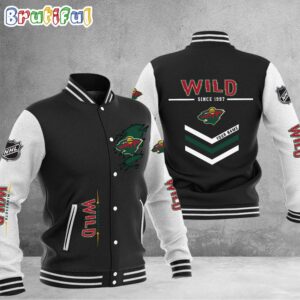 Minnesota Wild NHL Style Baseball Jacket For Fans