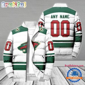 Minnesota Wild NHL Style Puffer Jacket For Fans