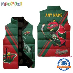 Minnesota Wild NHL Style Sleeveless Puffer Jacket For Fans