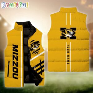 Missouri Tigers NCAA Style Sleeveless Puffer Jacket For Fans