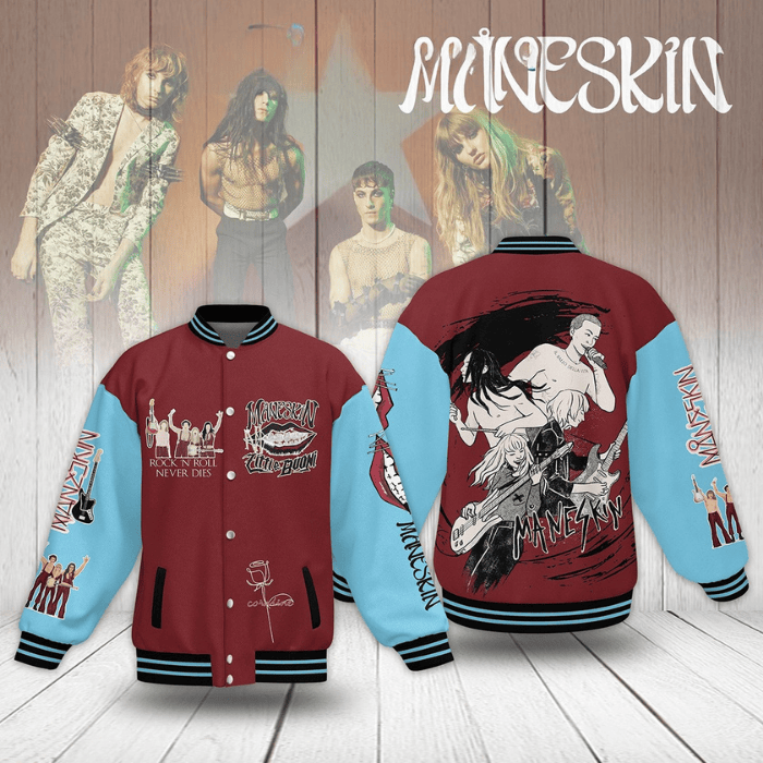 Måneskin Music Style Baseball Jacket For Fans