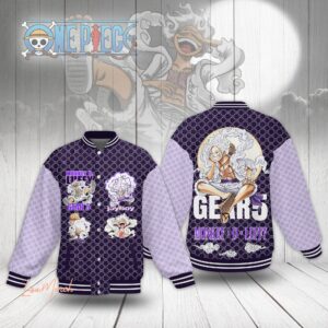 Monkey D.Luffy Gear 5 Joyboy Anime Style Baseball Jacket For Fans