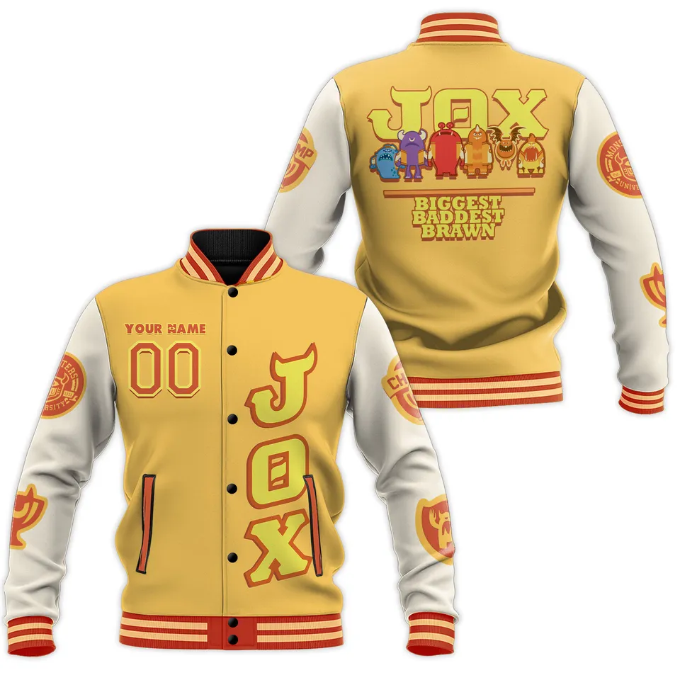 Monsters University Cartoon Style Baseball Jacket For Fans