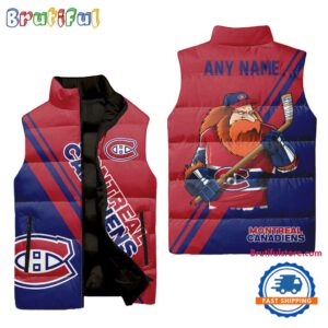 Montreal Canadiens NHL Style Sleeveless Puffer Jacket For Fans