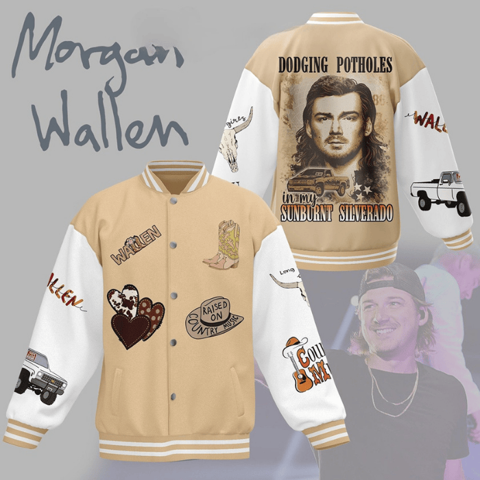 Morgan Wallen Music Style Baseball Jacket For Fans