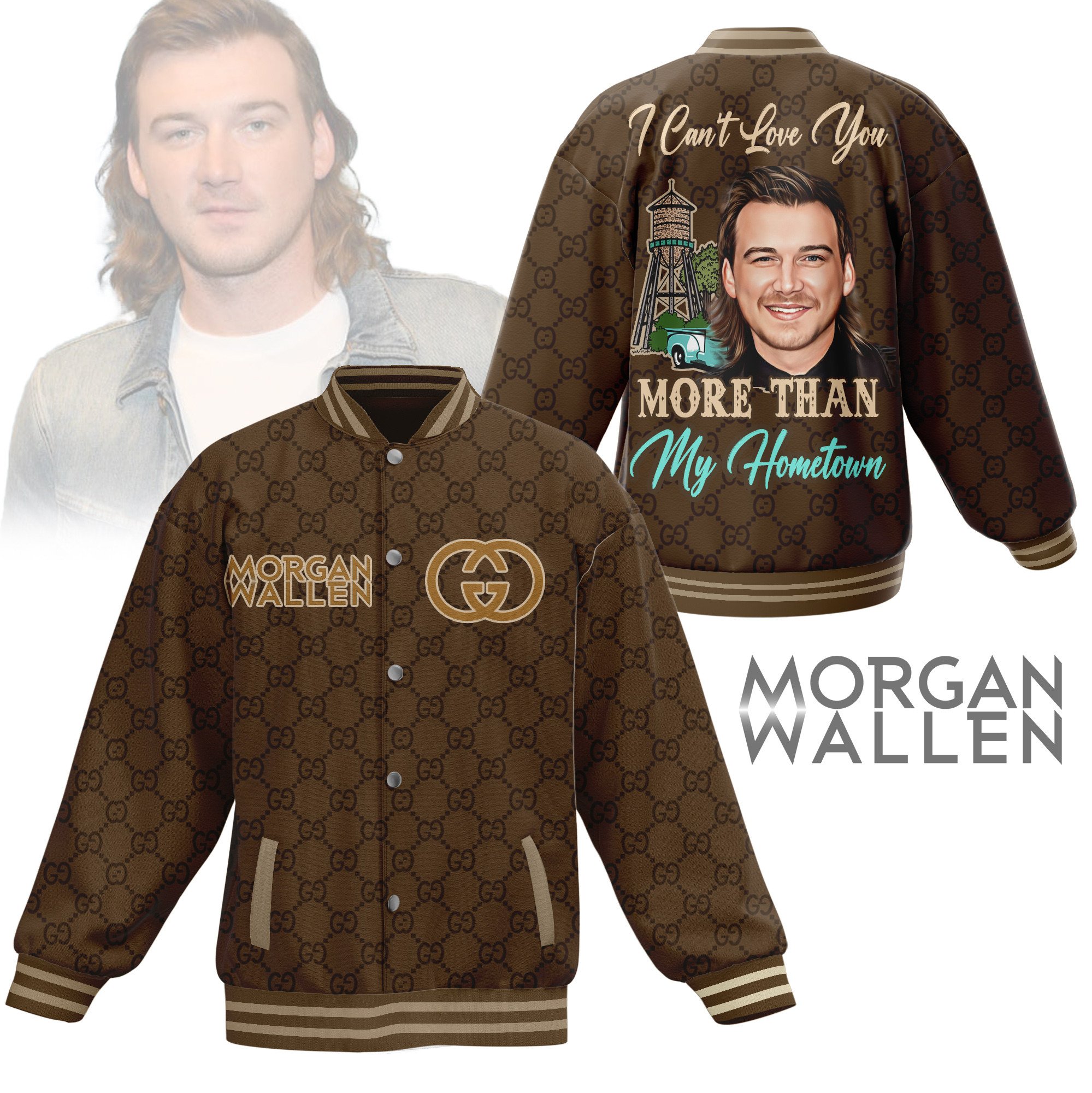 Morgan Wallen Music Style Baseball Jacket For Fans