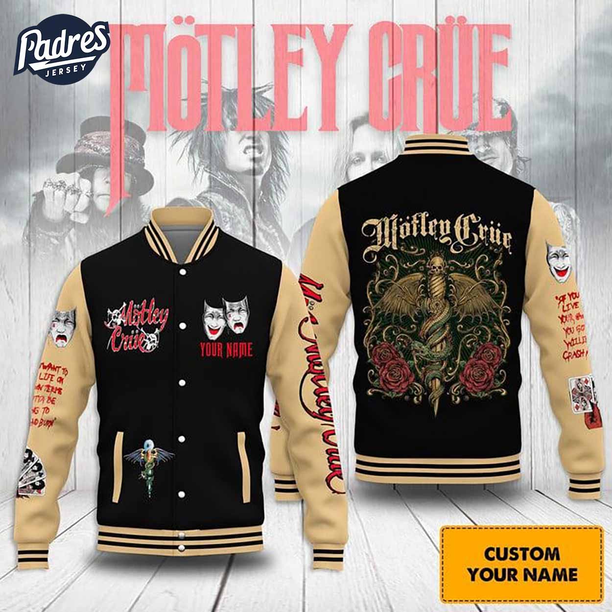 Motley Crue Music Style Baseball Jacket For Fans