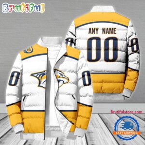 Nashville Predators NHL Style Puffer Jacket For Fans