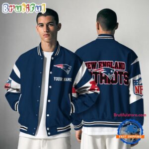 New England Patriots NFL Style Baseball Jacket For Fans