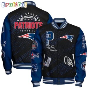 New England Patriots NFL Style Baseball Jacket For Fans