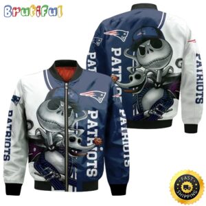 New England Patriots NFL Style Bomber Jacket For Fans