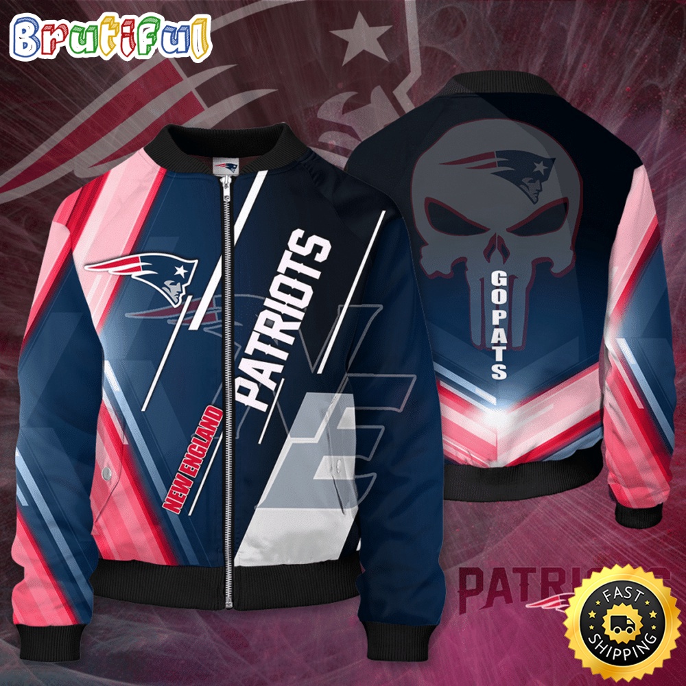New England Patriots NFL Style Bomber Jacket For Fans
