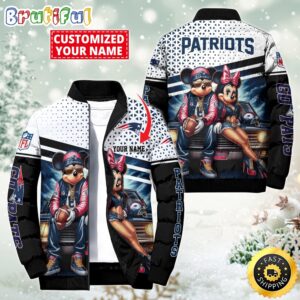 New England Patriots NFL Style Puffer Jacket For Fans