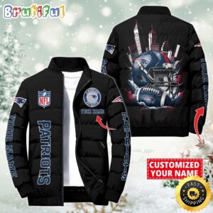 New England Patriots NFL Style Puffer Jacket For Fans