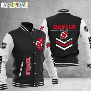 New Jersey Devils NHL Style Baseball Jacket For Fans