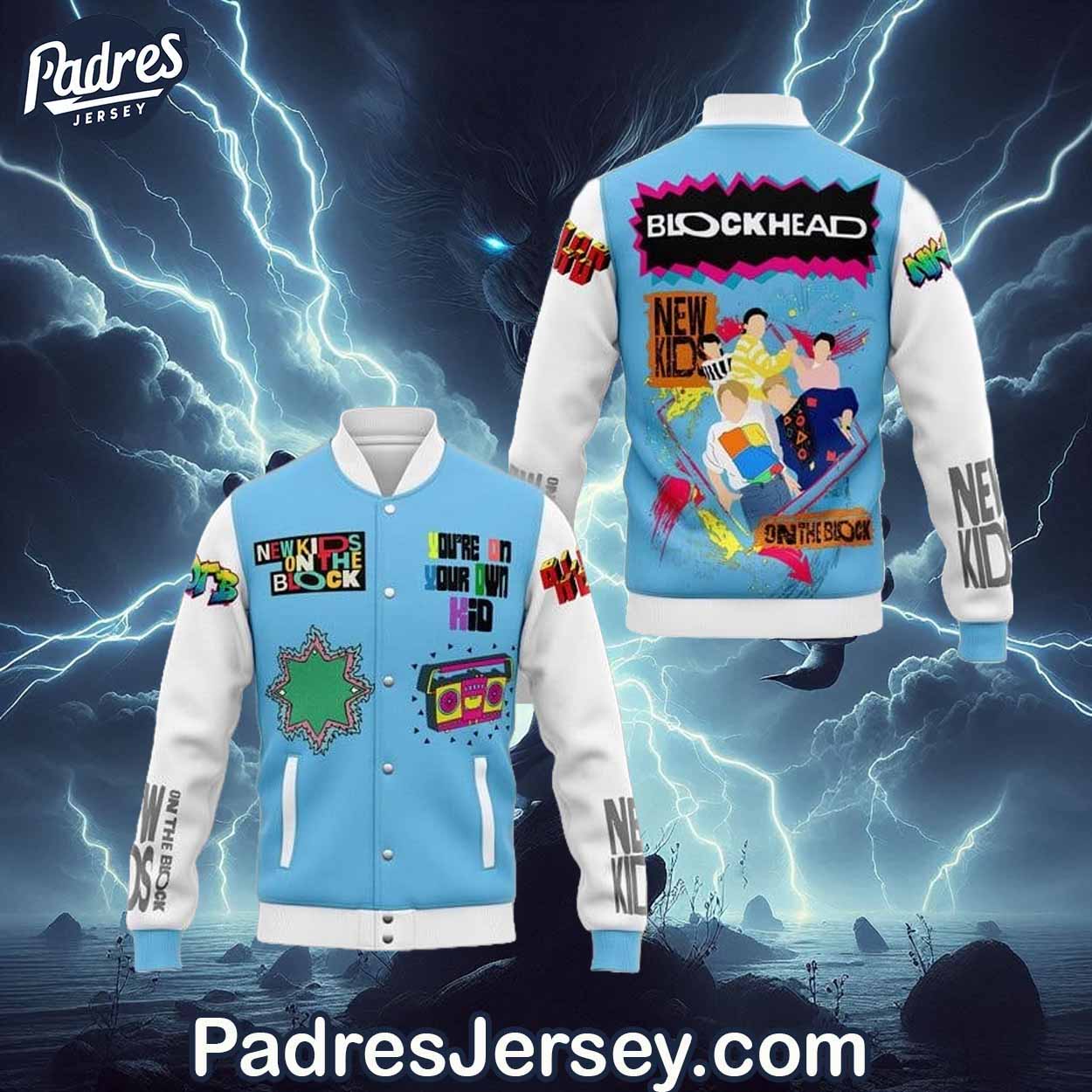 New Kids On The Block Music Style Baseball Jacket For Fans