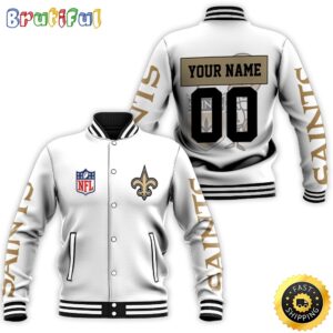 New Orleans Saints NFL Style Baseball Jacket For Fans