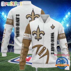 New Orleans Saints NFL Style Baseball Jacket For Fans