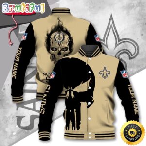New Orleans Saints NFL Style Baseball Jacket For Fans