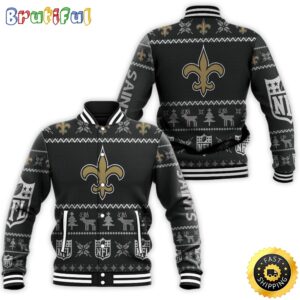 New Orleans Saints NFL Style Baseball Jacket For Fans