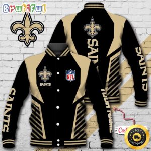 New Orleans Saints NFL Style Baseball Jacket For Fans