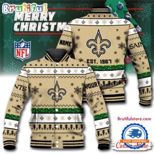 New Orleans Saints NFL Style Baseball Jacket For Fans