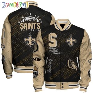 New Orleans Saints NFL Style Baseball Jacket For Fans