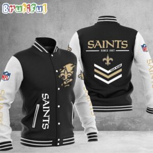 New Orleans Saints NFL Style Baseball Jacket For Fans