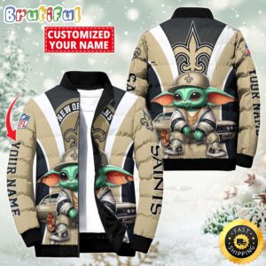 New Orleans Saints NFL Style Puffer Jacket For Fans