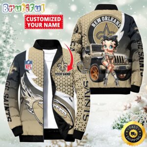 New Orleans Saints NFL Style Puffer Jacket For Fans