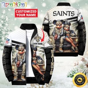 New Orleans Saints NFL Style Puffer Jacket For Fans
