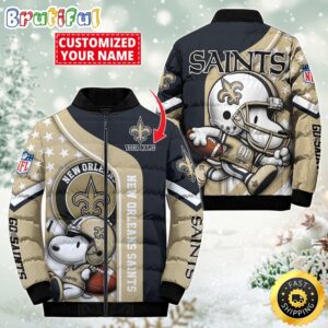 New Orleans Saints NFL Style Puffer Jacket For Fans