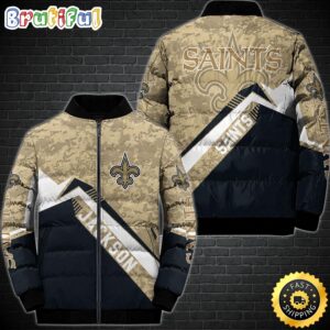 New Orleans Saints NFL Style Puffer Jacket For Fans