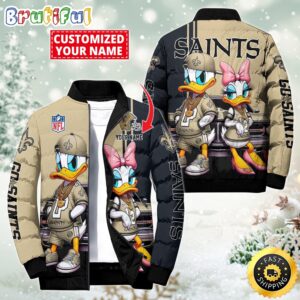 New Orleans Saints NFL Style Puffer Jacket For Fans