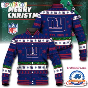 New York Giants NFL Style Baseball Jacket For Fans