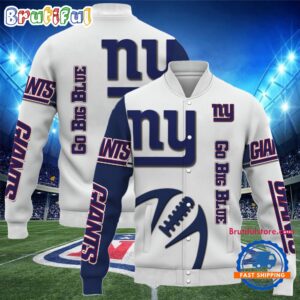 New York Giants NFL Style Baseball Jacket For Fans
