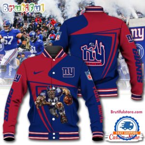 New York Giants NFL Style Baseball Jacket For Fans